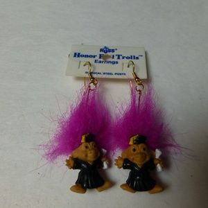 Vintage Troll graduates with diplomasEarri…